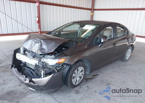 2012 Honda Civic Lx from USA, damaged, VIN 19XFB2F57CE053700